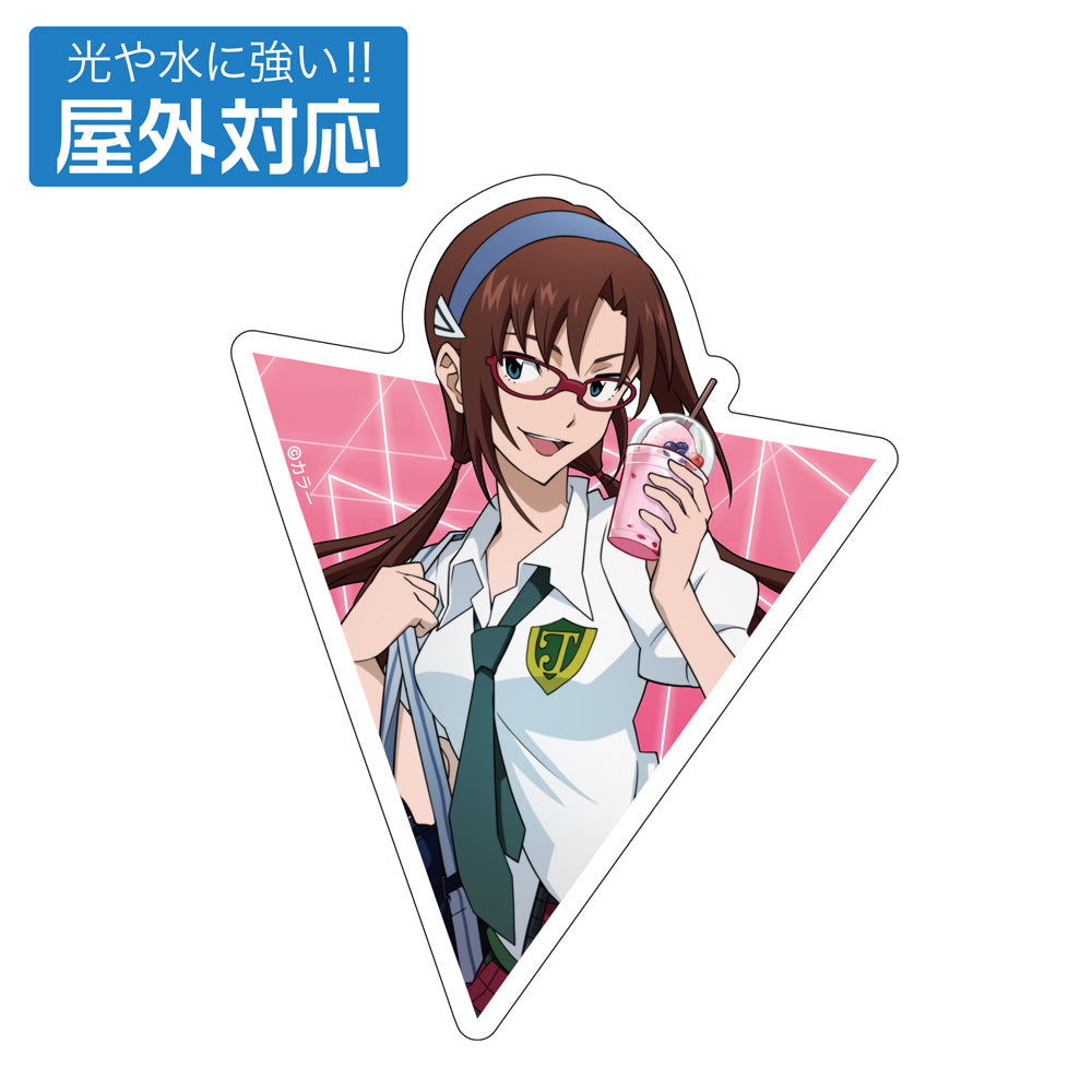 『EVANGELION』描き下ろし 真希波・マリ・イラストリアス 屋外対応ステッカー 制服Ver.