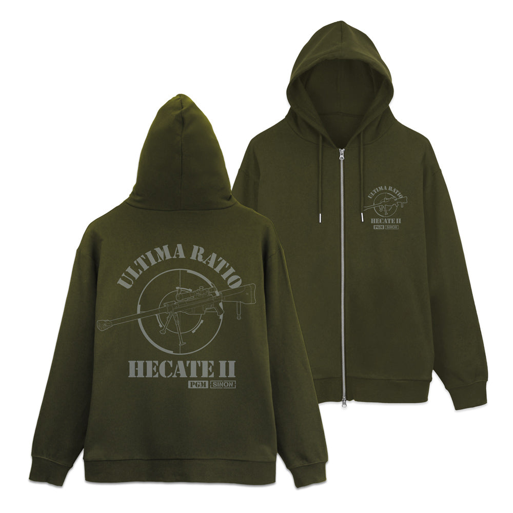 『ソードアート・オンライン』狙撃手 シノン ジップパーカー モス XXL