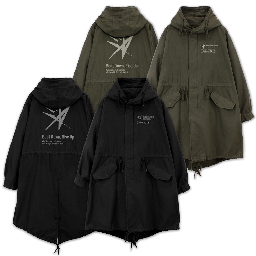 『ヘブンバーンズレッド』31A部隊ロゴ M-51ジャケット モス L