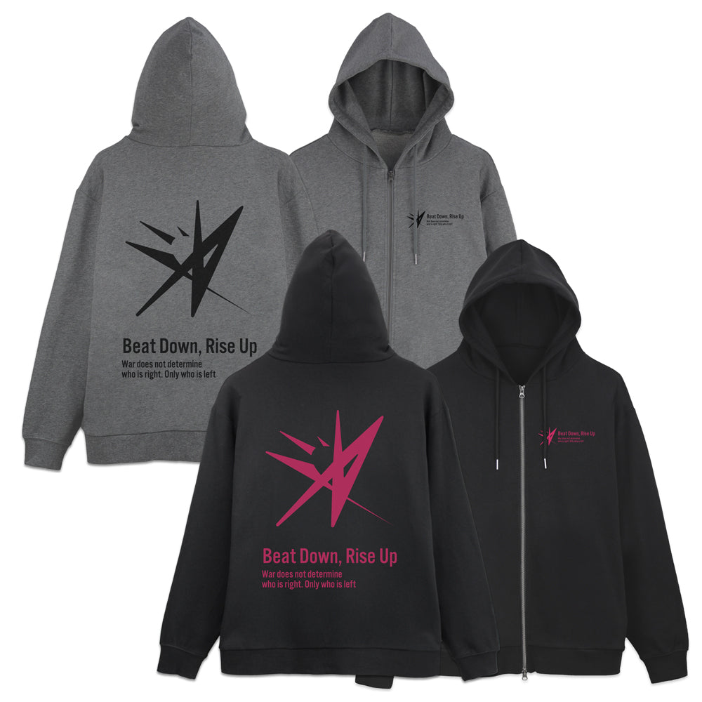 『ヘブンバーンズレッド』31A部隊ロゴ ジップパーカー Ver.3.0 ミックスグレー M