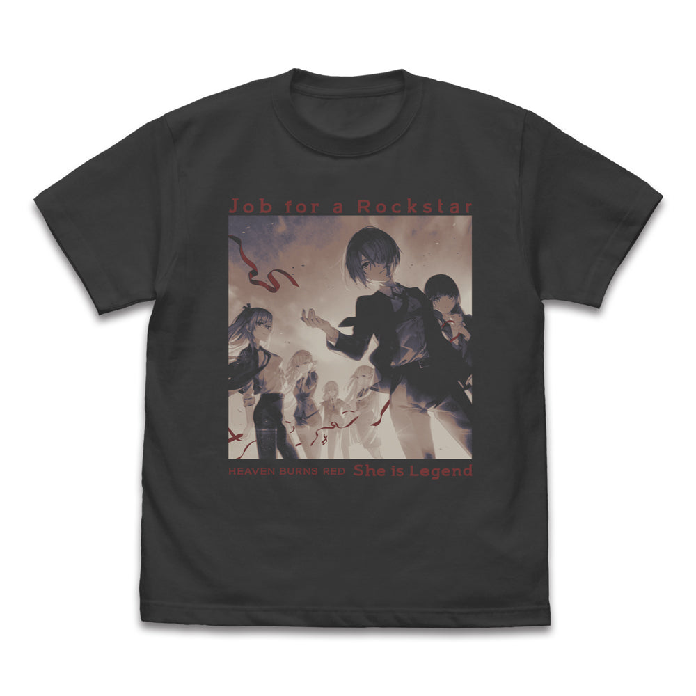『ヘブンバーンズレッド』She is Legend「Job for a Rockstar」 Tシャツ スミ M