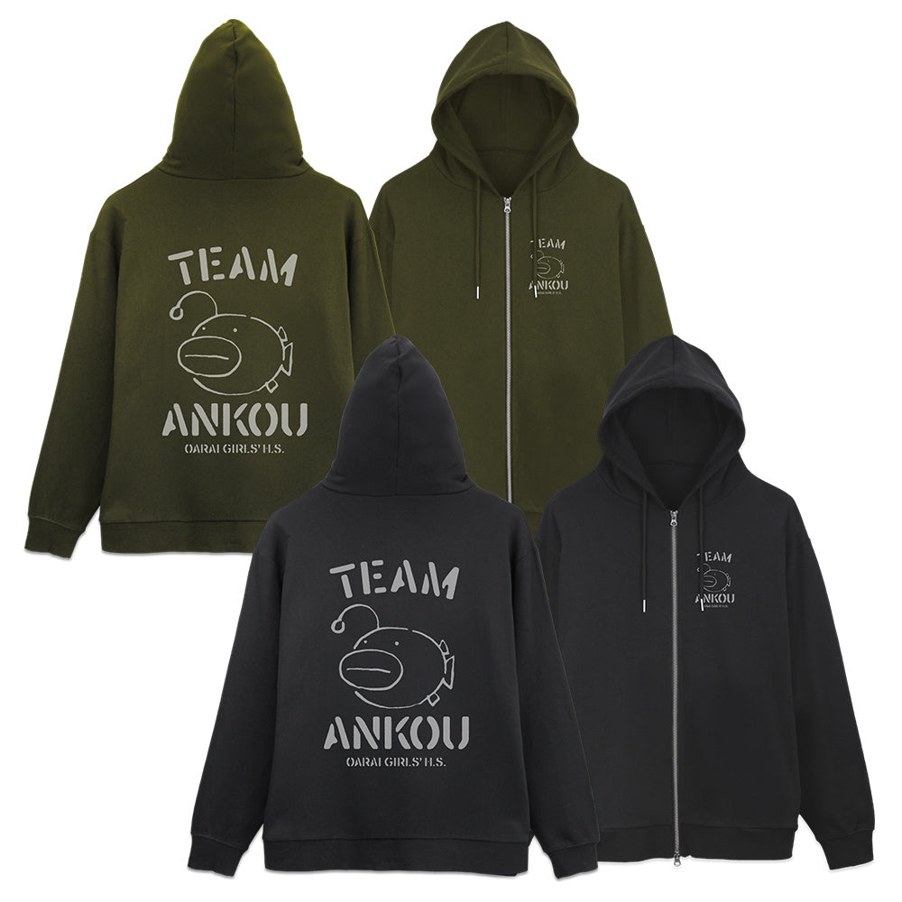 『ガールズ&パンツァー 最終章』あんこうチーム ジップパーカー Ver.3.0 ブラック M