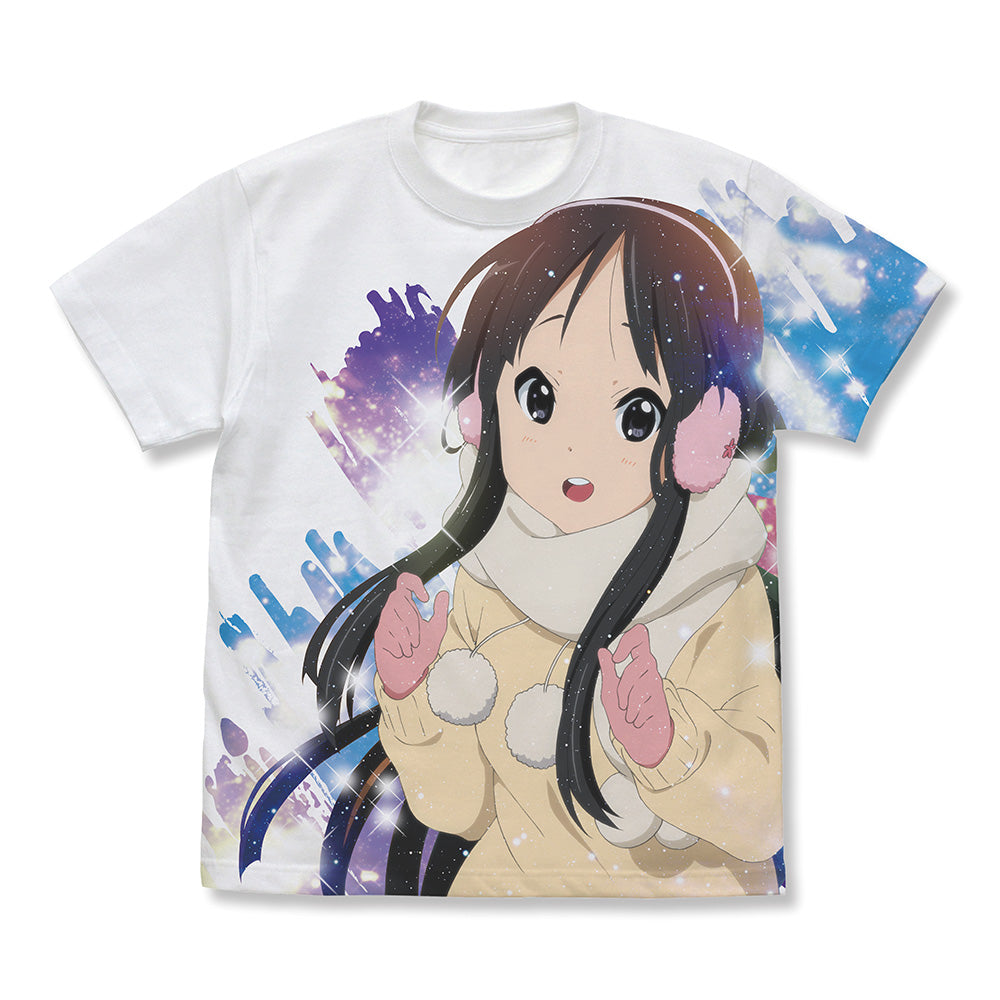『けいおん!』秋山澪 フルグラフィックTシャツ Sparkle Snow Ver. ホワイト XL