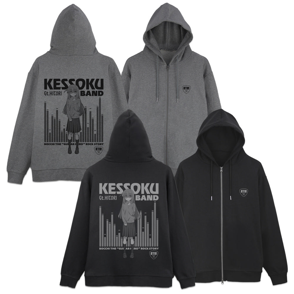 『ぼっち・ざ・ろっく!』後藤ひとり ジップパーカー ミックスグレー XL