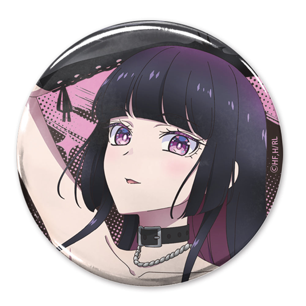 『ロックは淑女の嗜みでして』描き下ろし 黒鉄音羽 65mm缶バッジ ボンテージコスチュームVer.