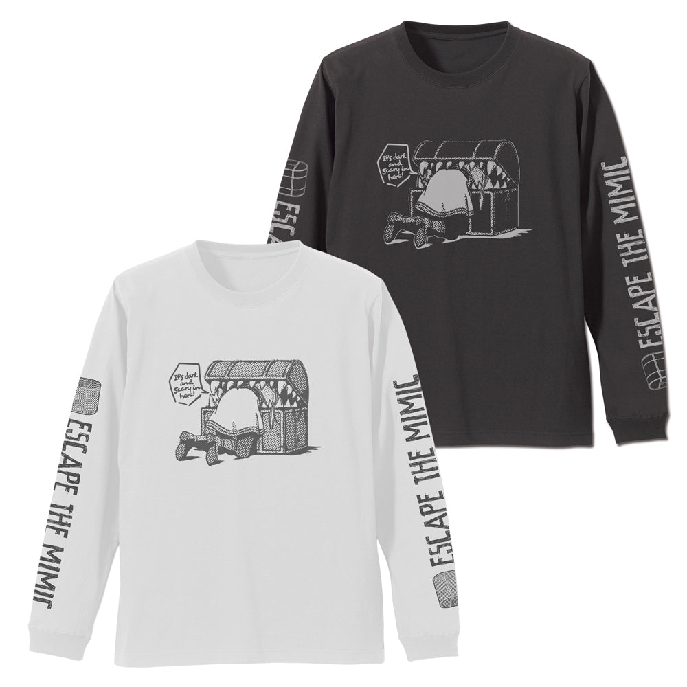 『葬送のフリーレン』ミミックとピンチのフリーレン 袖リブロングスリーブTシャツ ホワイト S