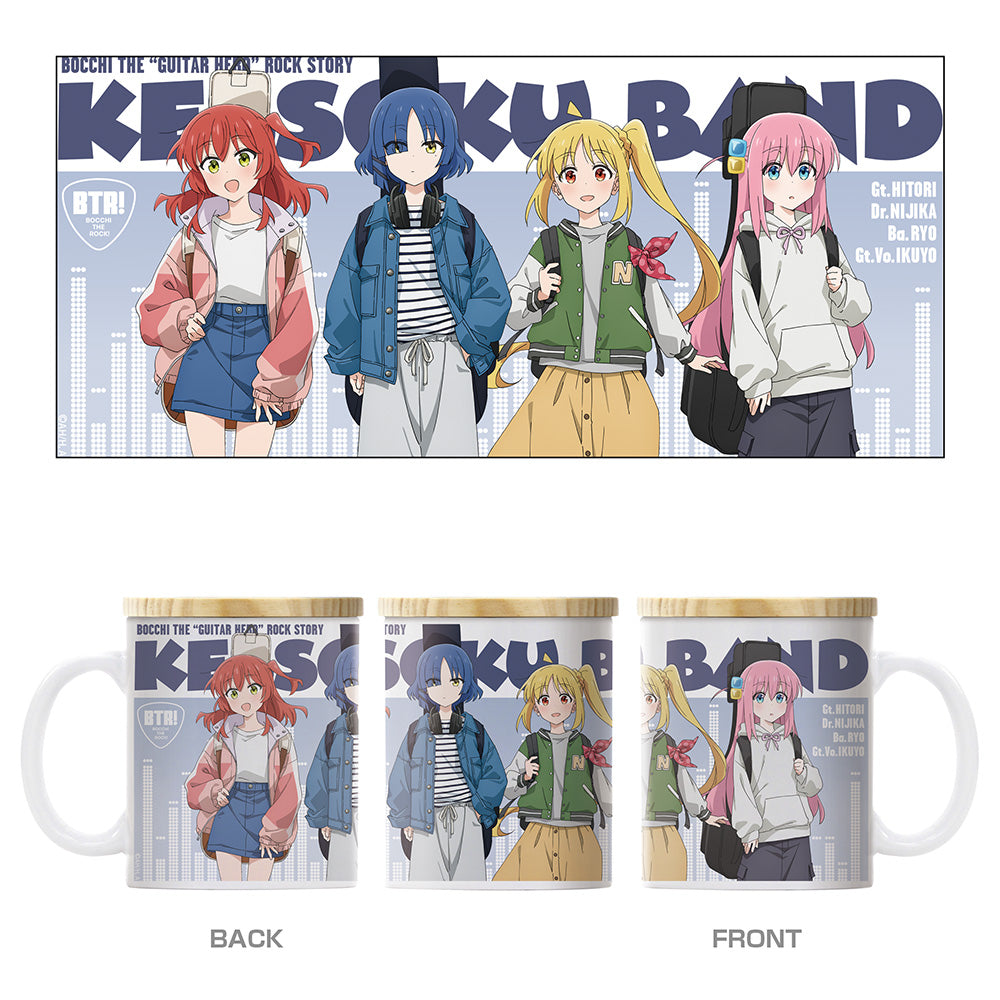 『ぼっち・ざ・ろっく!』結束バンド フタ付きフルカラーマグカップ ストリートファッションVer.