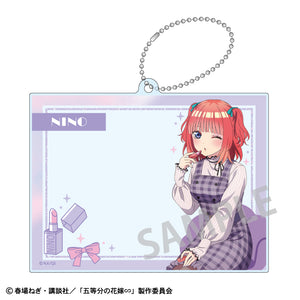 『五等分の花嫁』フォトフレームアクリルキーホルダー 中野二乃 メイクアップ