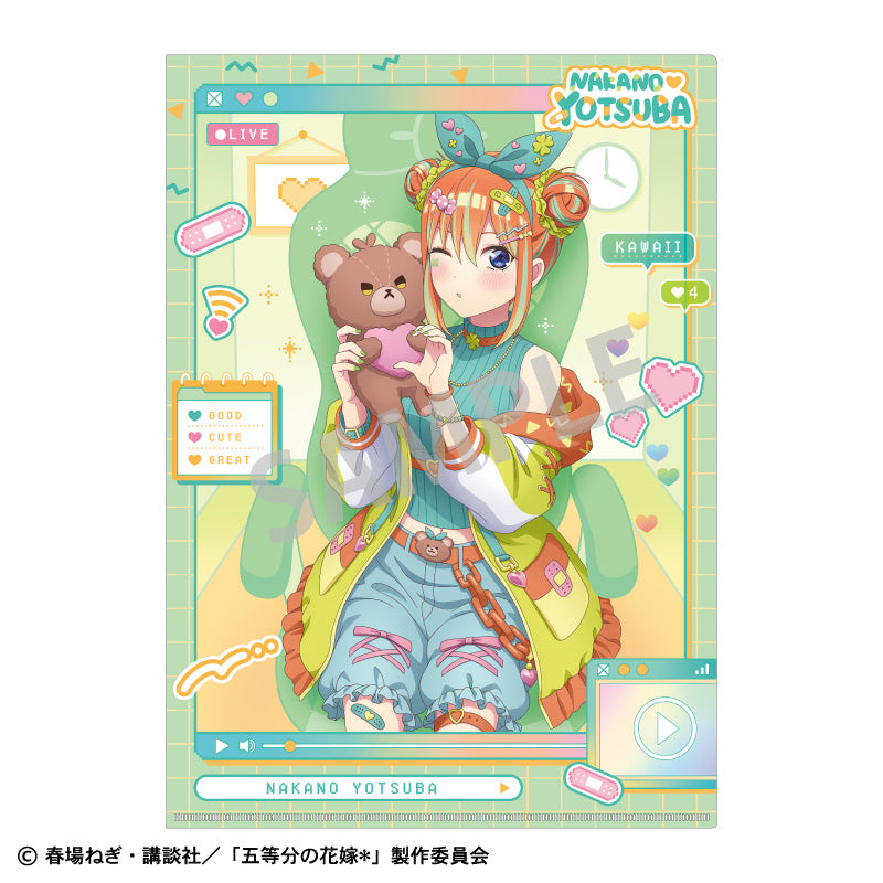 五等分の花嫁*』ホログラム缶バッジ デザイン16(中野四葉/D