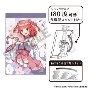 『五等分の花嫁』アート缶バッジ 中野二乃 桜巫女