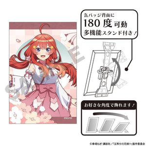 『五等分の花嫁』アート缶バッジ 中野五月 桜巫女