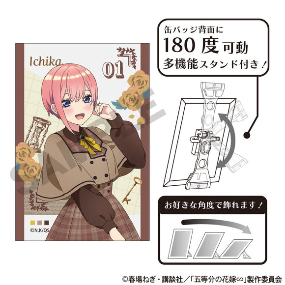 『五等分の花嫁』アート缶バッジ 中野一花 カレッジスタイル