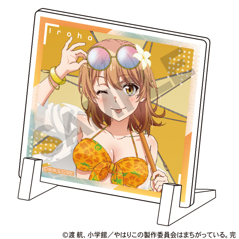 『やはり俺の青春ラブコメはまちがっている。完』ミニアクリルパネル 一色いろは 水着パラソル