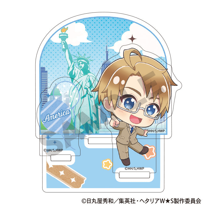 ヘタリア　アメリカ　アクリルマルチスタンド　アクスタ　アクリルスタンド ヘタリア World☆Stars』ジオラマアクリルスタンド アメリカ ち