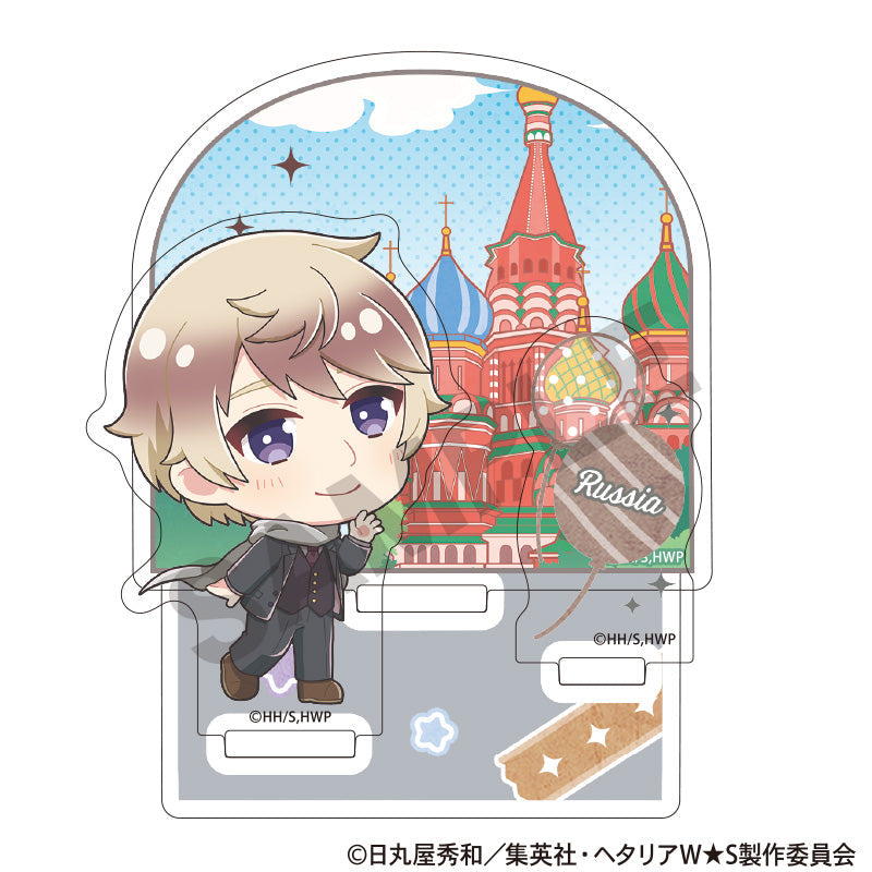 学園ヘタリア ロシア アクリルマルチスタンド アクリルスタンド 学園ヘタリア アクリルスタンド アメリカ・ロシア セット - メルカリ