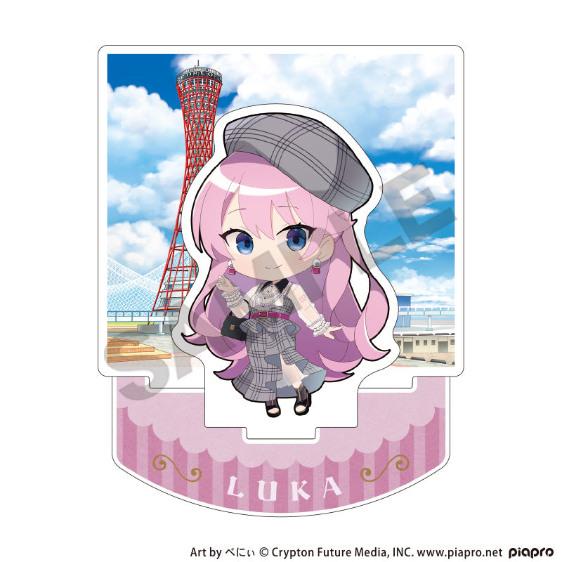 『初音ミク』ジオラマアクリルスタンド 巡音ルカ レトロ☆神戸2025 ミニキャラ