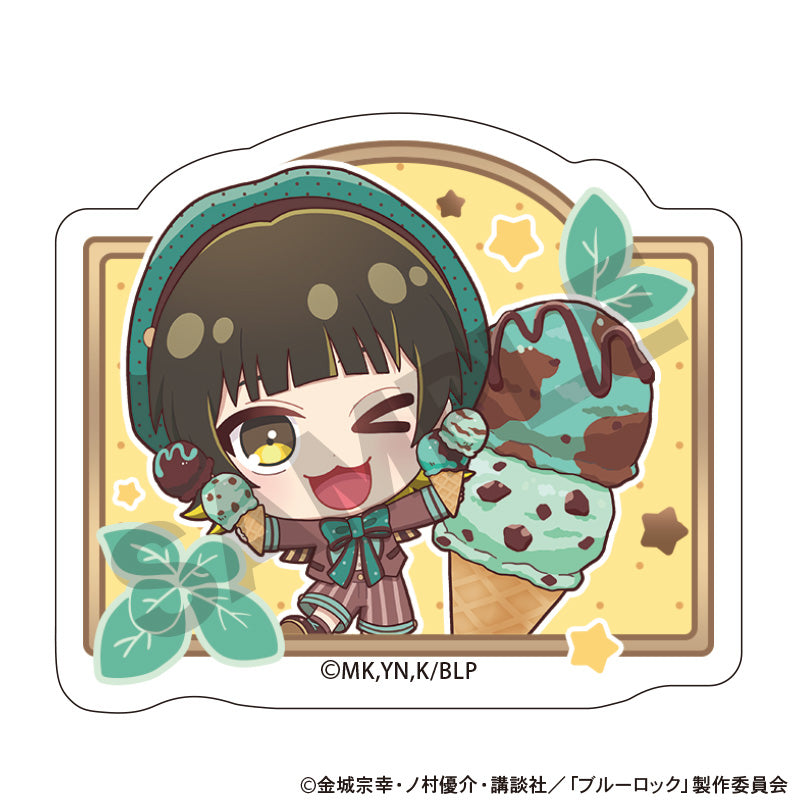 『ブルーロック』アクリルヘアクリップ 蜂楽廻 きゃらペコチョコミント