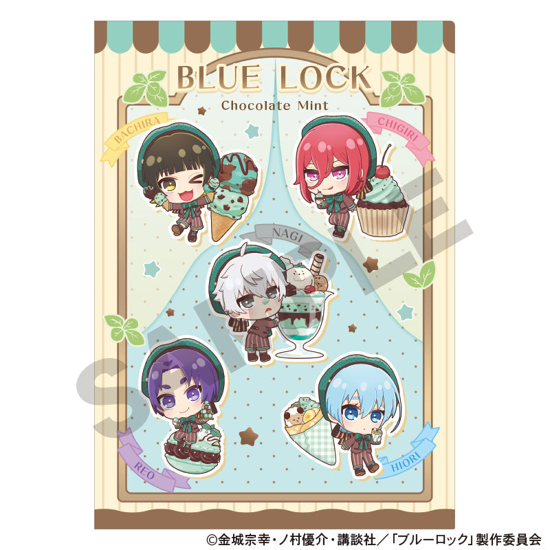 『ブルーロック』シングルクリアファイル イエロー きゃらペコチョコミント