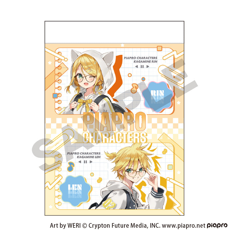 『初音ミク』ミニメモ 鏡音リン&鏡音レン メガネスタイル