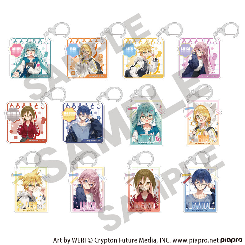 『初音ミク』トレーディングアクリルキーホルダー メガネスタイル【BOX】