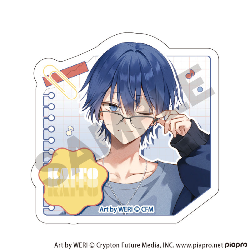 『初音ミク』アクリルヘアクリップ KAITO メガネスタイル