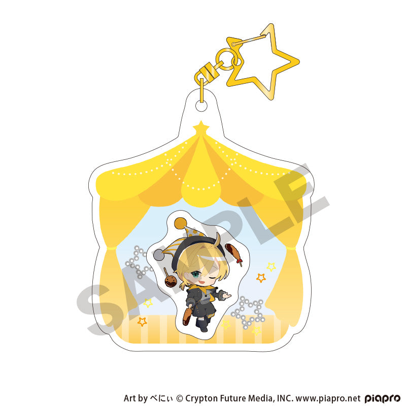 『初音ミク』エアインキーチェーン 鏡音レン ブラックサーカスミニキャラ