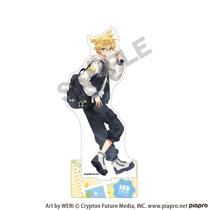 『初音ミク』アクリルスタンド 鏡音レン メガネスタイル