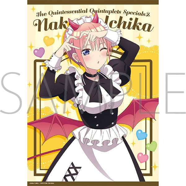 『五等分の花嫁*』クリアポスター/(小悪魔メイド)中野一花