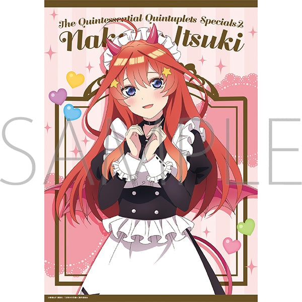 『五等分の花嫁*』クリアポスター/(小悪魔メイド)中野五月