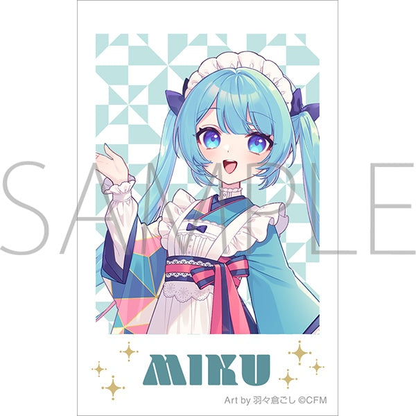 『初音ミクシリーズ』チェキプリント/初音ミク 和風喫茶 Art by 羽々倉ごし