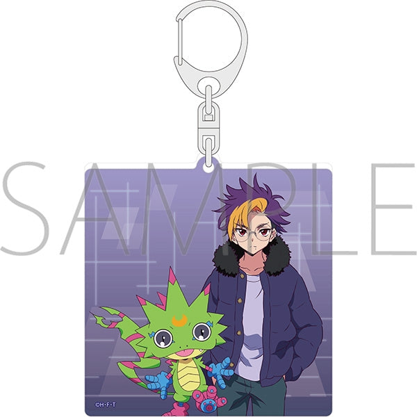 『DIGIMON BEATBREAK』ラメアクリルキーホルダー/天馬トモロウ&ゲッコーモン