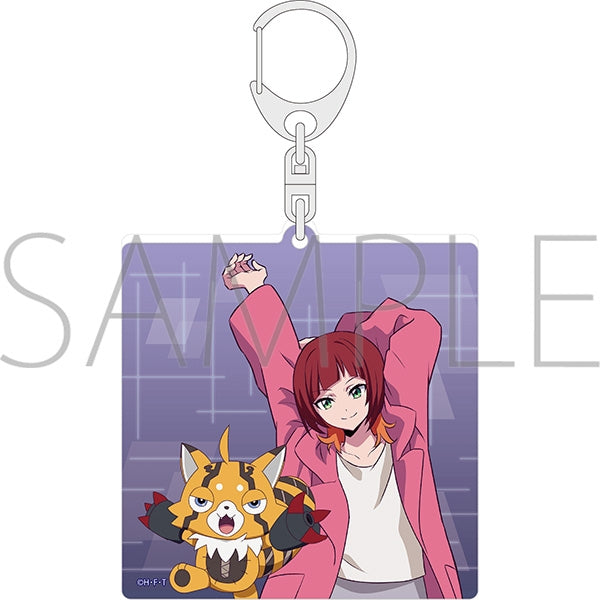 『DIGIMON BEATBREAK』ラメアクリルキーホルダー/咲夜レーナ&プリスティモン