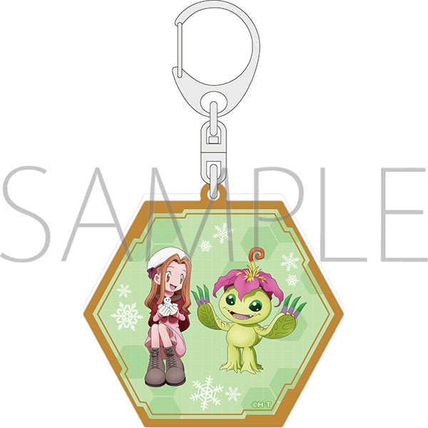 『デジモンアドベンチャー』ラメアクリルキーホルダー/太刀川ミミ&パルモン