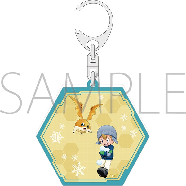 『デジモンアドベンチャー』ラメアクリルキーホルダー/高石タケル&パタモン