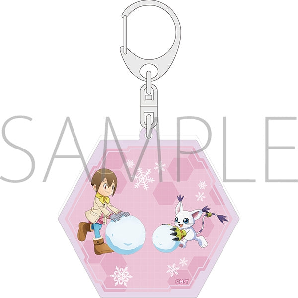 『デジモンアドベンチャー』ラメアクリルキーホルダー/八神ヒカリ&テイルモン