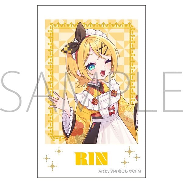 『初音ミクシリーズ』チェキプリント/鏡音リン 和風喫茶 Art by 羽々倉ごし