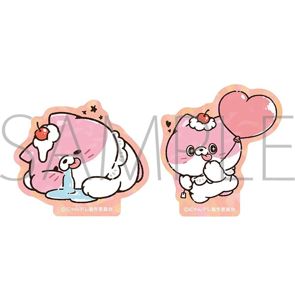 『にゃんデレ』オーロラステッカーセット/しゅがー