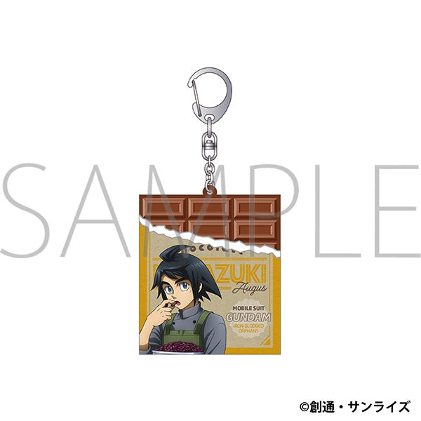 『機動戦士ガンダム 鉄血のオルフェンズ』チョコ型ラバーキーホルダー/三日月・オーガス Patissier Style