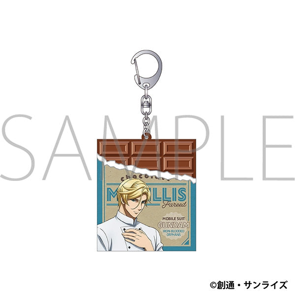 『機動戦士ガンダム 鉄血のオルフェンズ』チョコ型ラバーキーホルダー/マクギリス・ファリド Patissier Style
