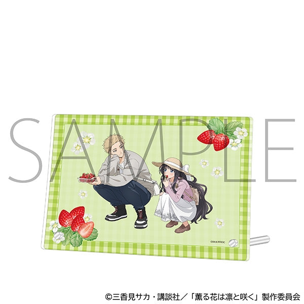 『薫る花は凛と咲く』アクリルアートパネル/いちご狩り