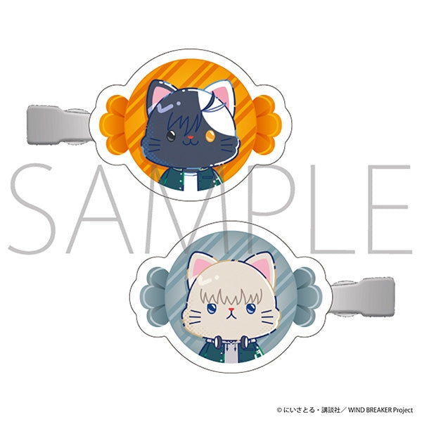 WIND BREAKER』ホログラムスクエア缶バッジ ぬいぐるみといっしょver