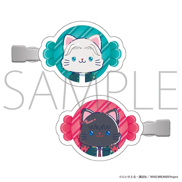 WIND BREAKER』ホログラムスクエア缶バッジ ぬいぐるみといっしょver