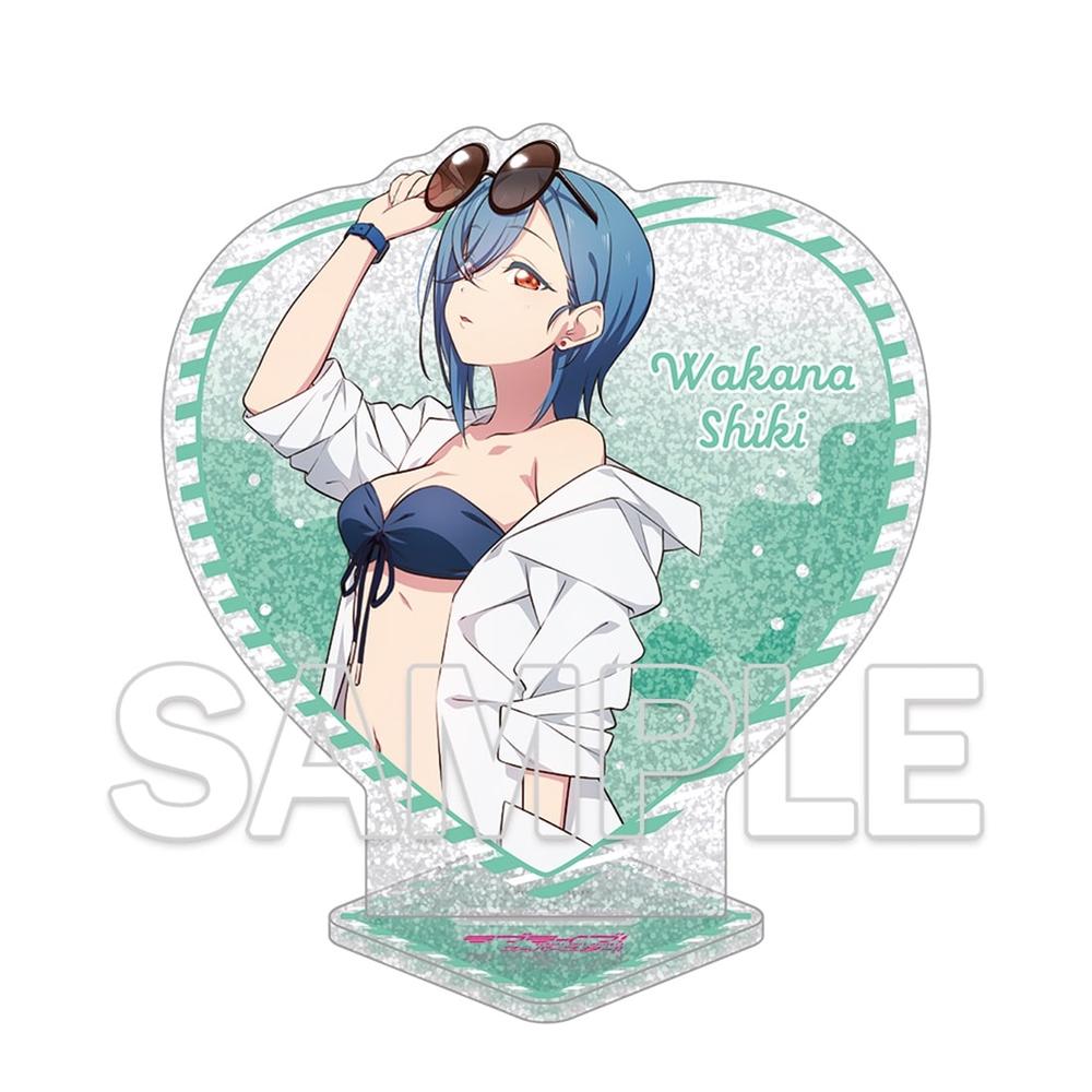『ラブライブ!スーパースター!!』ハート型ラメ入りアクリルスタンド 若菜四季