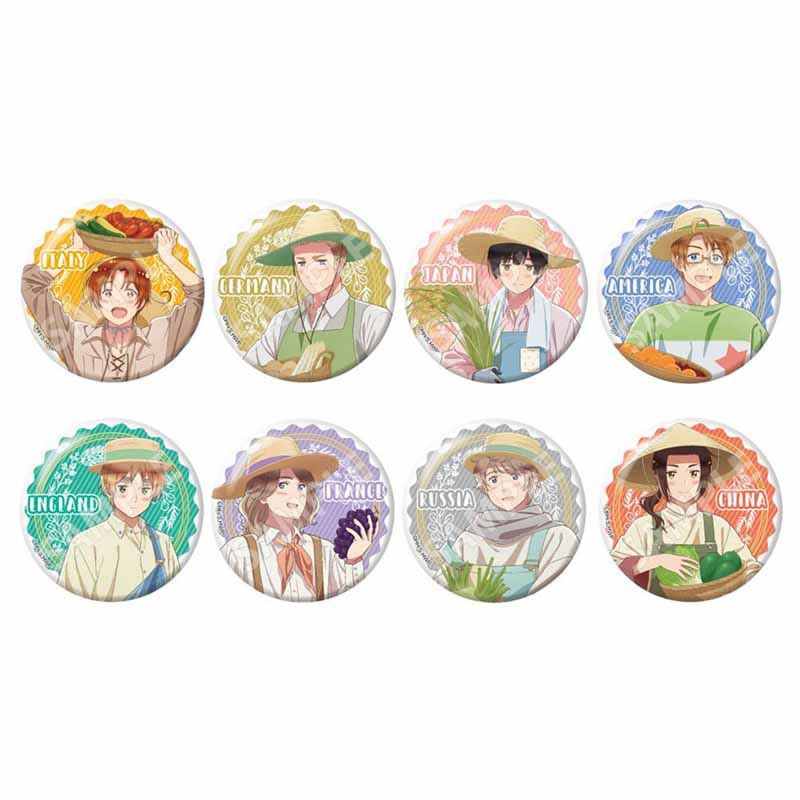 ヘタリア World☆Stars』収穫祭 缶バッジ 全8種【BOX】【202507