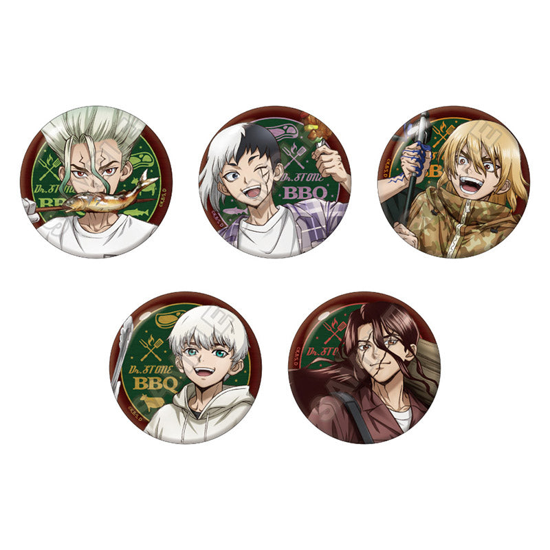Dr.STONE バーベキュー 缶バッジ 石神千空 Dr.STONE 石神千空 西園寺羽京 ぷちくじ 缶バッジ バーベキュー