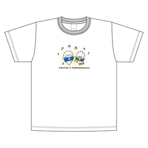 『しろたん×はぴだんぶい』Tシャツ あひるのペックル Mサイズ