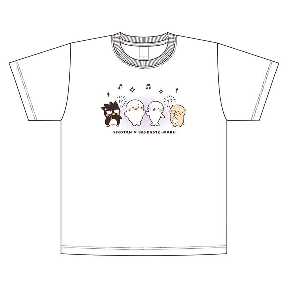 『しろたん×はぴだんぶい』Tシャツ バッドばつ丸 Mサイズ