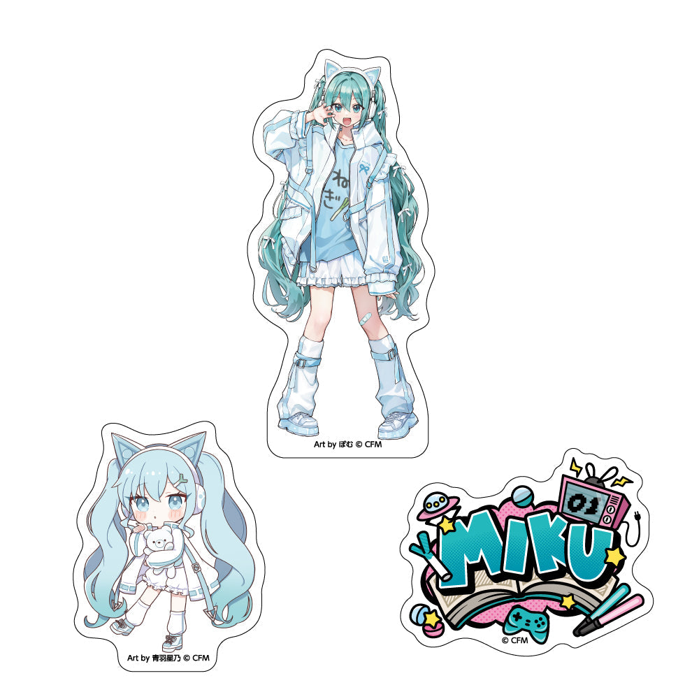 『初音ミク』ステッカー3枚セット akiba culture fashion 初音ミク