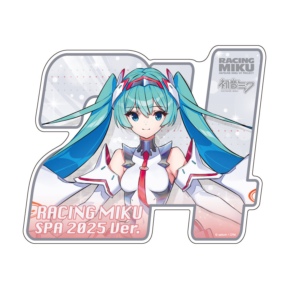 『初音ミク』レーシングVer.SPA 2025応援Ver. マグネットカーステッカー