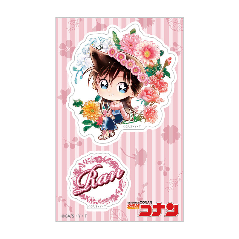 『名探偵コナン』クリアステッカー デフォルメ 花冠-flow in the wind-(蘭)【202512再販】